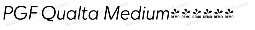 PGF Qualta Medium字体转换